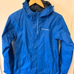 Columbia Vibrant Blue Rain Jacket (L)